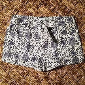 White/ Navy Shorts w/designs